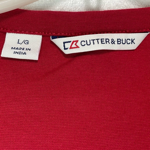 NWOT Cutter and Buck Red Ladies Keep You Warm Henley Style Shirt Size La… - Picture 3 of 9